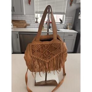 Day and Mood Leather Fringe Crossbody Western Core